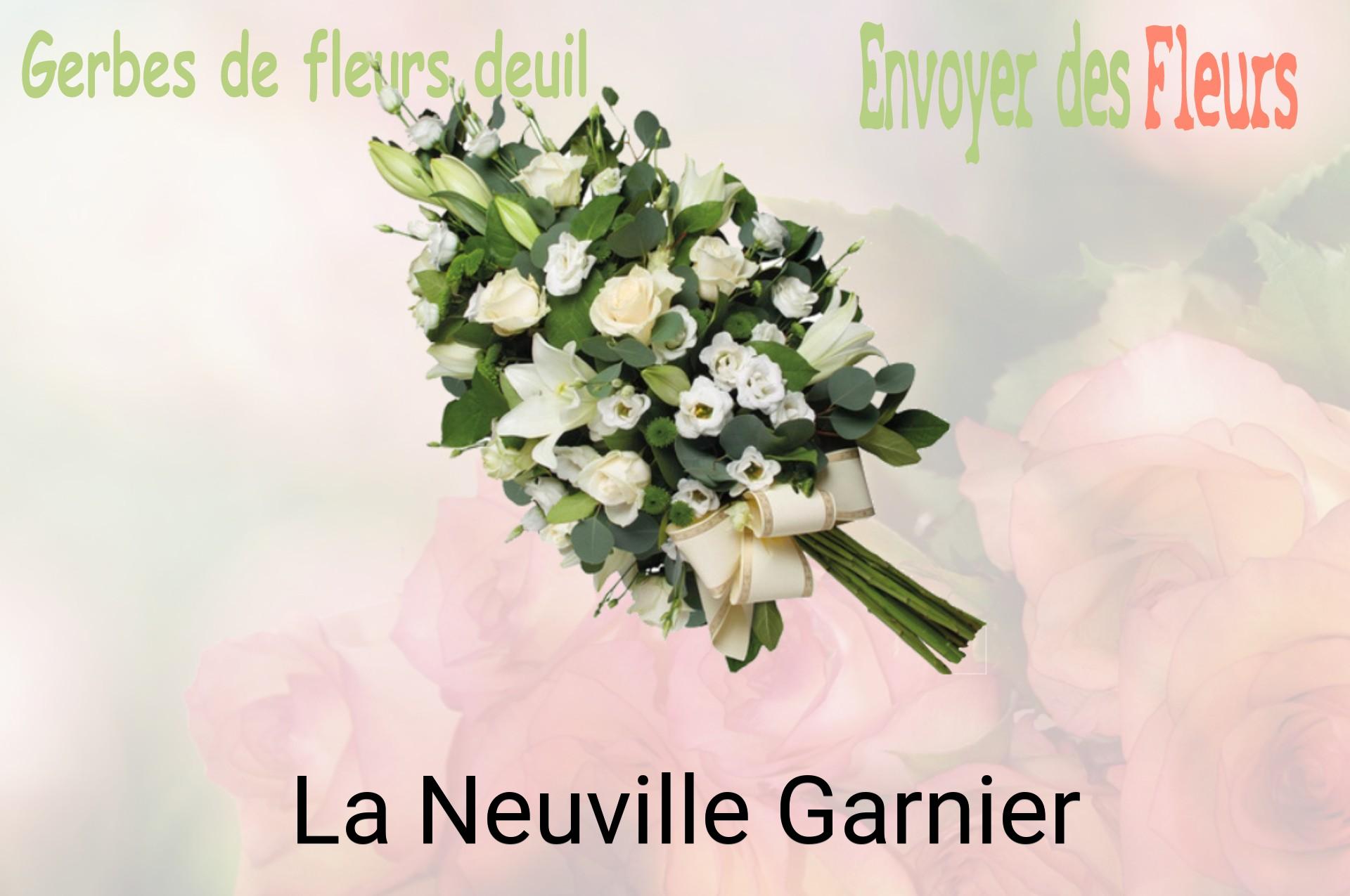 Gerbe de fleurs de deuil livrée à La Neuville-Garnier